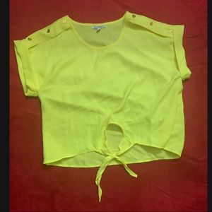Yellow Crop Top